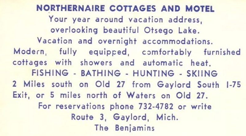 Northernaire Cabins and Motel - Postcard